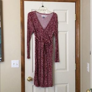 Maternity wrap dress